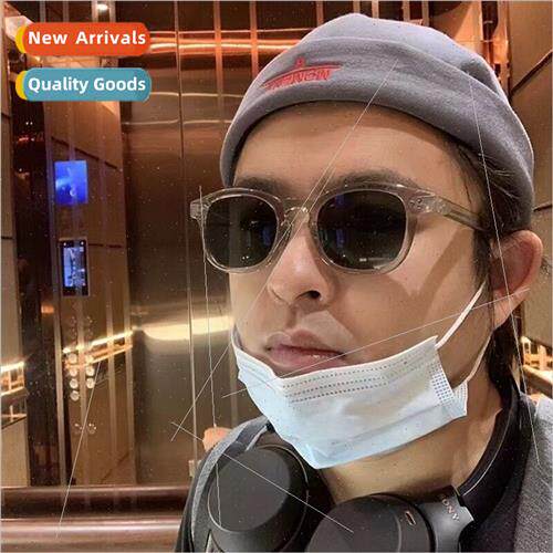 2024 Europe small frame sunglasses female retro transparent