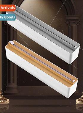 Kchen Cling Film Cutter Suction Cup Rail Cutter Tinfoil Clin