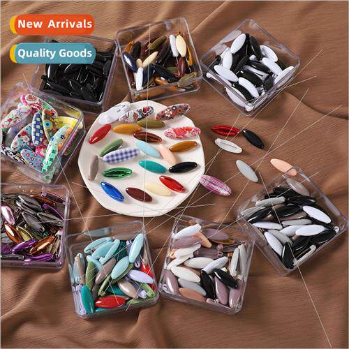 Colorful Printed Plastic Safety Pins Cap Pins Scarf Clips Ne