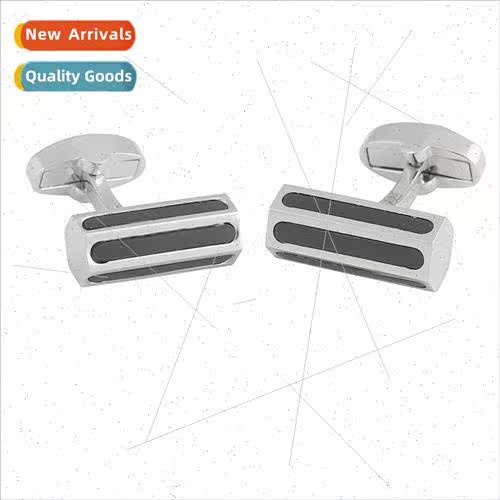 Cufflinks 适用men Hexagonal cylindrical cufflinks Electropla