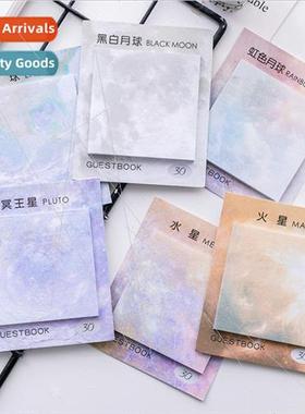 Zhishun square aesthetic planet sticky notes tearable sticky
