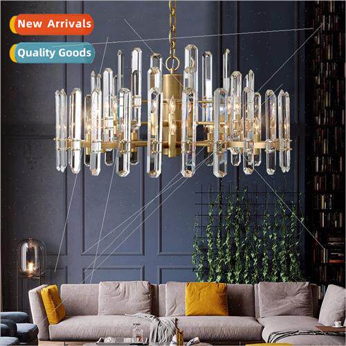 Light luxury chandelier copper post-modern simple living roo