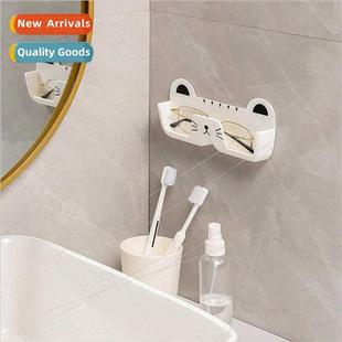 Eyeglasses organizer bathroom bedside pressure-free wall-mou