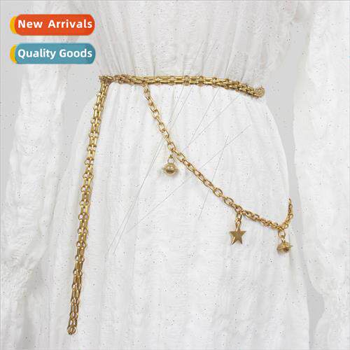 Bronze Vintage Multi-Layer Chain Belt Waist Chain Female Dan