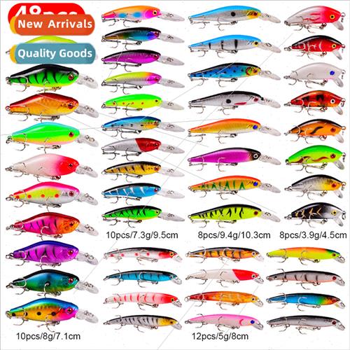 48PC Road Runner re Set 5 Models 48 Colors Fishing Tackle re