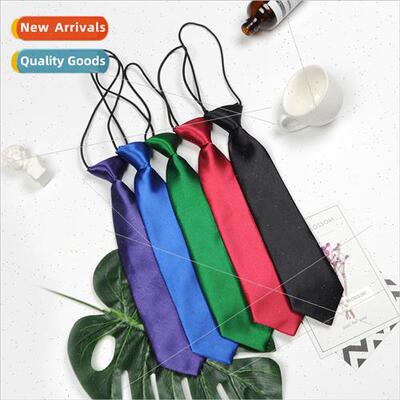 Men women students solid color small tie stage team permance