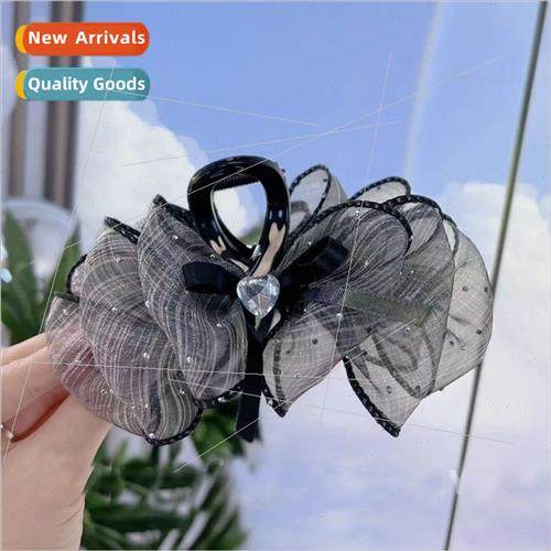 Full star rhinestone mesh scratch clip elegant versatile bac