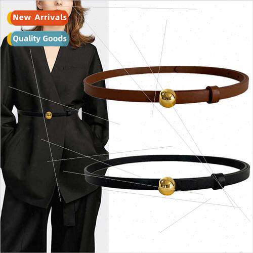 Metal beads thin belt female niche decoration dress sub wais