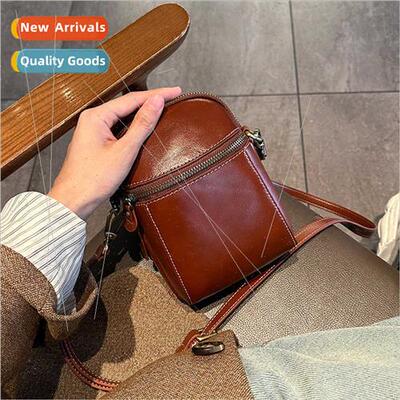 2023 fall winter leather small bag new hundred hundred shoul