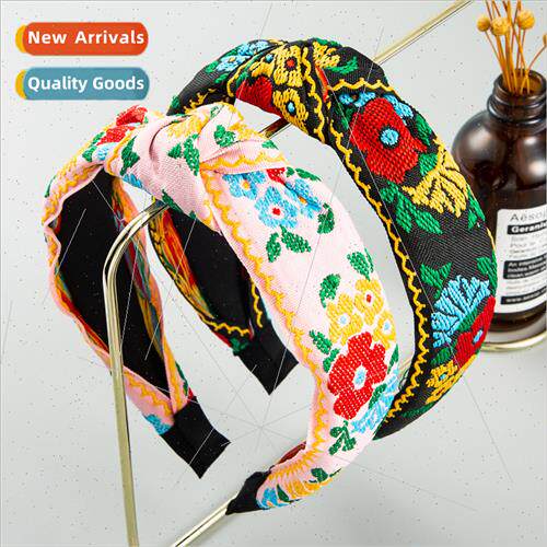 Europe fashion versatile fabric ethnic embroidered flowers f