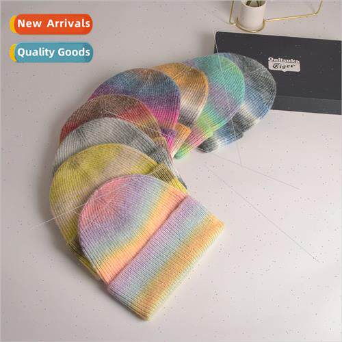 Knted cap female 2022 fall winter new wool cap fashion big h