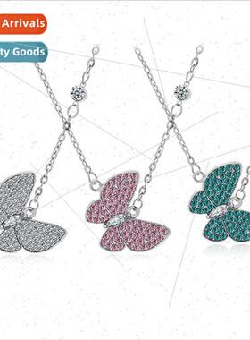 New Product Creative two-color bow wh diamonds necklace fash