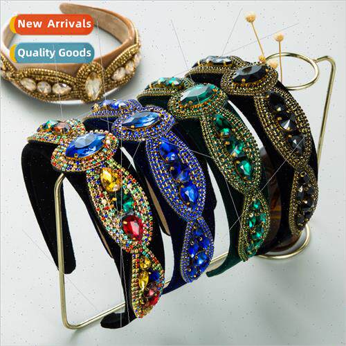 Hair bands fashion shiny crystal baroque headband Europe sen