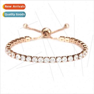 mple copper zirconia bracelet adjustable crystal bracelet wo