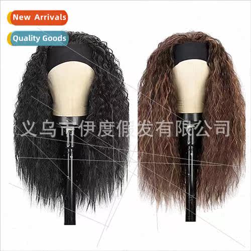 Europe Women Fluffy Long Wavy Curly Hair High-temperature lk