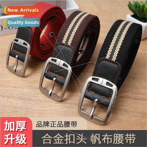 Braided canvas belt pants belt men pants belt men women stud