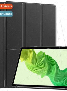 适用RealmePadse Tablet Case Caster Tri-fold Solid Color Real