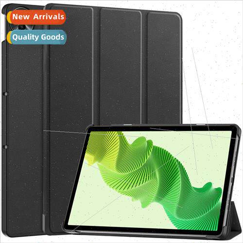 适用RealmePadse Tablet Case Caster Tri-fold Solid Color Real