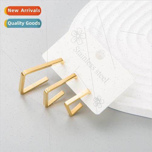 Korean fashion nd stainless steel tanium steel earrings 3 se