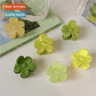 Grab Clip Accessories Fairy Sha Hair Flower Card Green Small