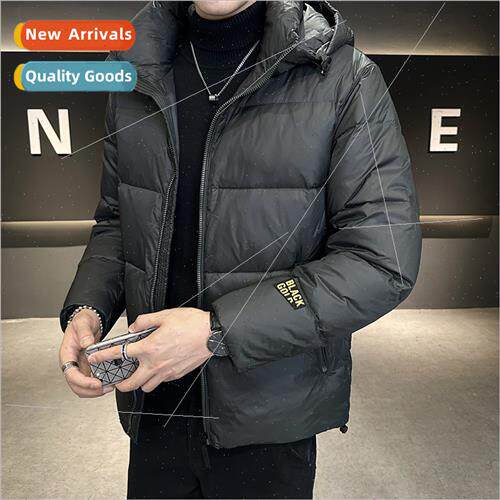 Men women thickened gold down jacket men short warm bread cl