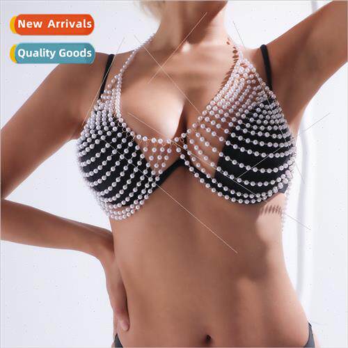Europe Summer Fashion Ladies Handmade Bra Chain Sexy Party P