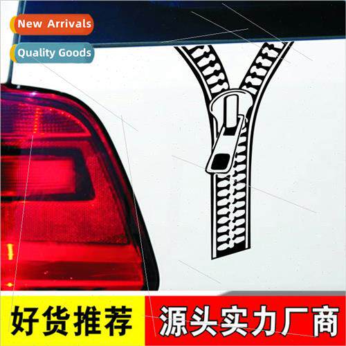 Creative zipper car stickers zipper tide stickers music stic