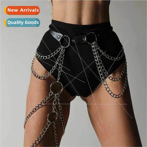 Sexy Multi-Layer Chain Belt Metal Chain Leg Straps Irregular