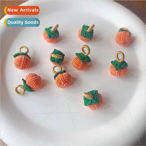 Persimmon persimmon Ruyi hand braided red rope persimmon DIY
