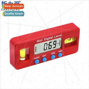 100mm Magnetic Level Mini Inclinometer Angle Ruler Digal Cal