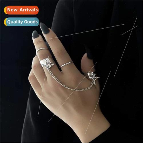 Popular Jewelry Lock Key Combo Ring Ring Bracelet mple Fashi