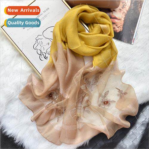 silk silk scarf female fall winter   fashion scarf spring au