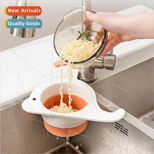 Bas Basket Wash Kchen Hole Faucet Shelf Drainage Whale
