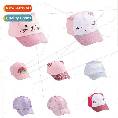 Japanese cute rainbow baseball cap female asure fashion nd w