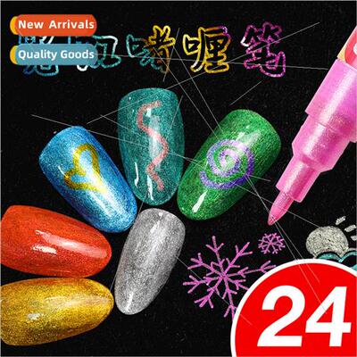 155 Gel Pens 24 Colors Set Glitter Color Changing Pens Nail