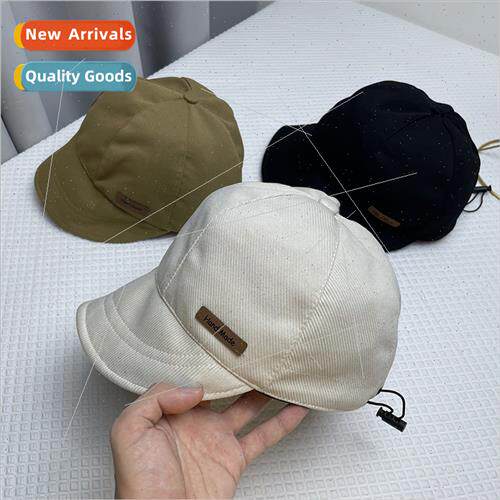 Spring and Autumn large brim duck tongue hat big head circum