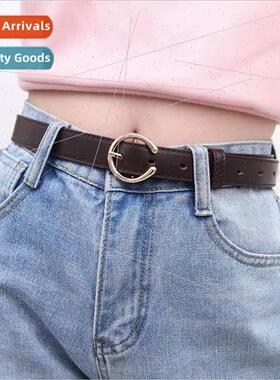 Korean fashion C-shaped pin buckle belt female hundred summe