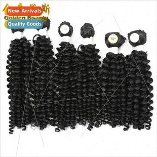 Chemical Fiber Wig Kinky curly hair bundles Afro Curly Wave