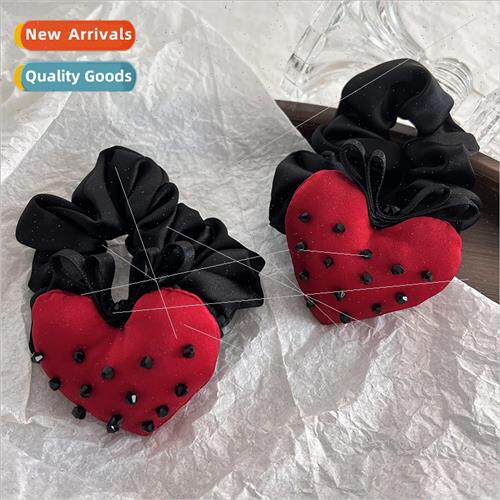 Korea handmade crystal red strawberry hair band Korea ins se