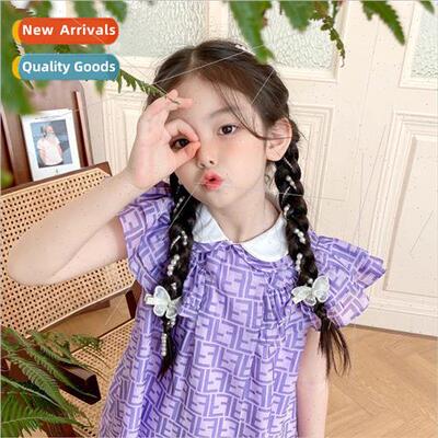 Children ponytail wig female handmade braided hair fishbone