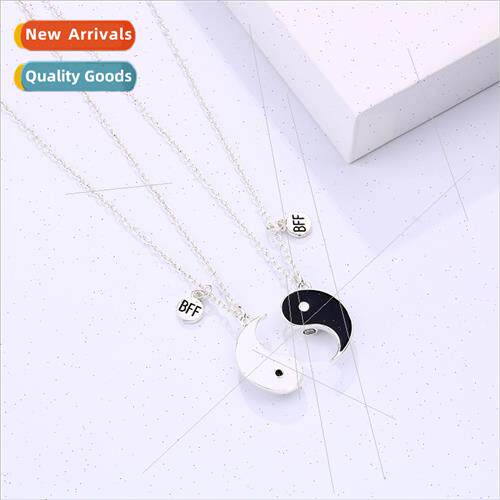 Personalized Tai Chi oil drip magnet necklace women men yin