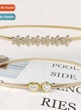 New Korea metal female belt hundred dress simple decorative