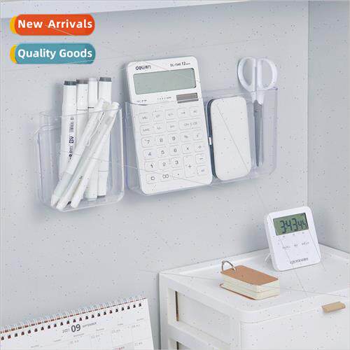Ins wind transparent desktop organizer cosmetics student dor