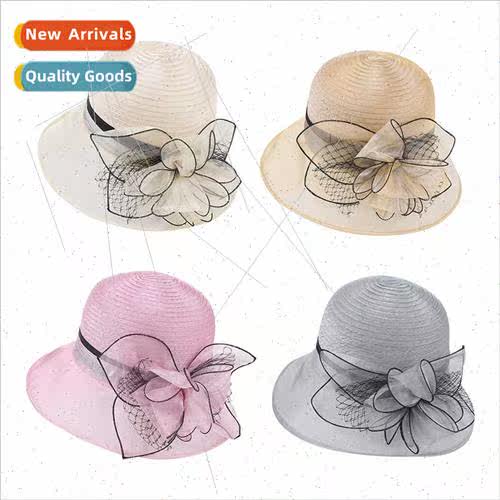 Organza fisherman hat ladies outdoor sunscreen basin hat fas