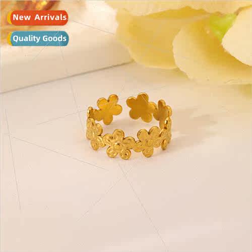 Personalized fresh sweet niche hundred fashion stainless ste