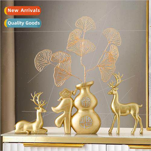 New Chinese gourd lucky vase ornament living room study room