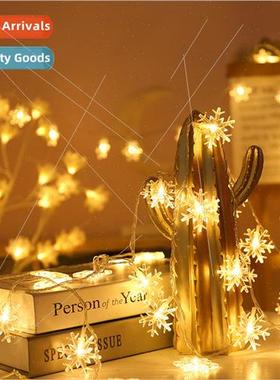 Led snowflake lights string full stars Christmas snowflake o