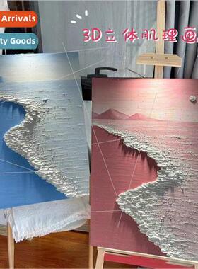 New diy digal oil painting quartz stexture painting hand-pai