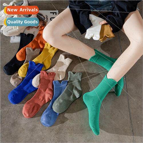Klein blue socks women cotton tide autumn thin colorful oute