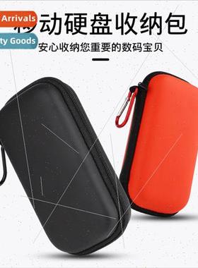 Mobile hard disk organizer high-grade PU zipper bag data cab